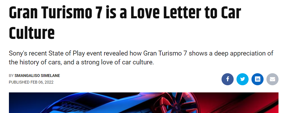 Gran Turismo 7 carta de amor 9