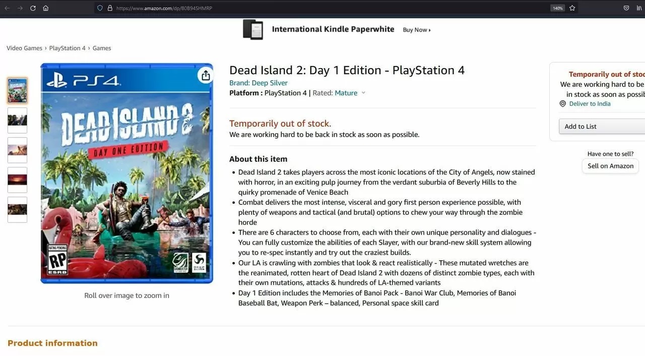 Dead Island 2 en Amazon
