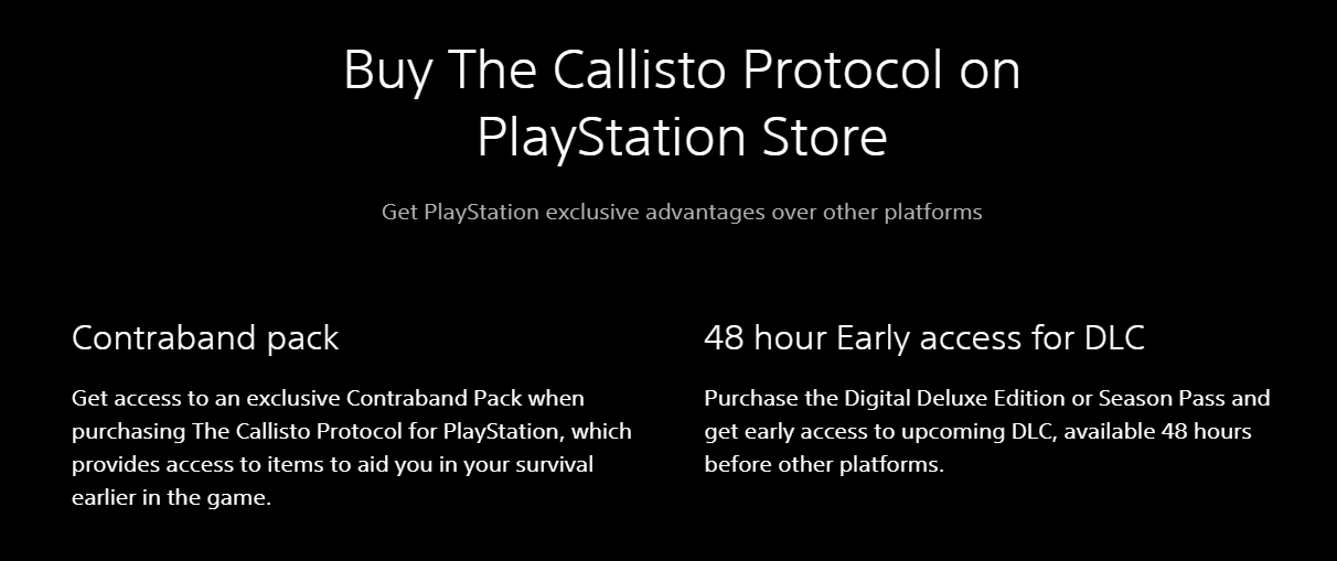 The Callisto Protocol PlayStation